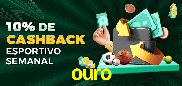 10% de bônus de cashback na ouro
